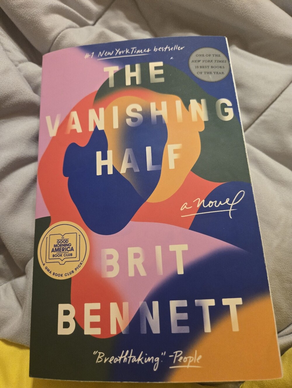 The Vanishing Half by Brit Bennett - Colorful Paperback Cover
